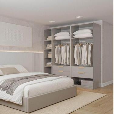 Imagem de Guarda-Roupa Modulado 3 Peças Sem Portas Jade CabeCasa MadeiraMadeira 