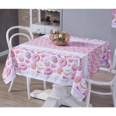 Imagem de Toalha Mesa Luxo 4 Lugares 1,50x1,50  Decoração Perfeita para Cozinha,