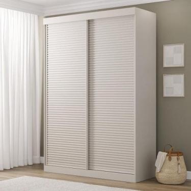 Imagem de Guarda-Roupa Samambaia 2 Portas Ripado CabeCasa MadeiraMadeira Off Whi
