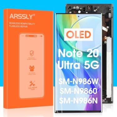 Imagem de Substituição de tela OLED para Samsung Galaxy Note 20 Ultra 5G - para Samsung Note20 Ultra LCD Display Digitalizador Touch Screen N986 SM-N986B SM-N986U N986B/DS N986W Kits de montagem de vidro (com