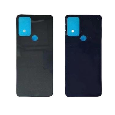 Imagem de SHOWGOOD Capa de bateria para Alcatel 1V (2021) capa traseira capa de painel peças de reposição para Alcatel 6002D 6002A capa traseira + logotipo (azul)