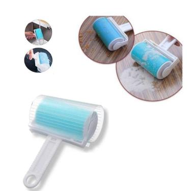 Imagem de Rolo Adesivo Tira Pelo Cachorro Gato Lavável Reutilizável