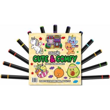 Imagem de Livro - Cute & Comfy Coloring Book for Adults - Fofo e Aconchegante - 
