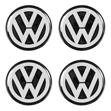 Imagem de Jogo 4 Emblemas Resinado Calota Roda Compatível com Fox 48mm