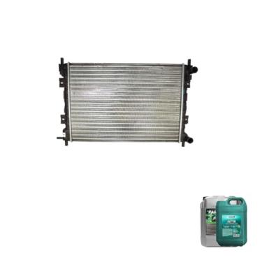 Imagem de Kit Radiador Ford Fiesta/Ka/Courier 00/02 + Aditivo Paraflu Verde 20L + Água Desmineralizada 5L