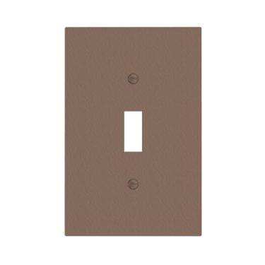 Imagem de JDAKHD Capa para interruptor de luz Mocha 1 Gang Placas decorativas de parede para tomadas elétricas, capas de placa de interruptor, marrom quente, neutro para sala de estar, escritório