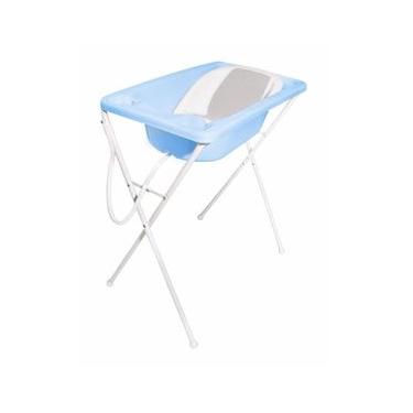 Imagem de Banheira para Bebê Plástica Acqua Trio Galzerano Azul Pastel