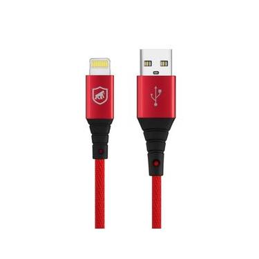 Imagem de Cabo Tech Proof Vermelho ( iPhone / iPad ) Lightning 1,2m (MFI Homologado) - Gshield