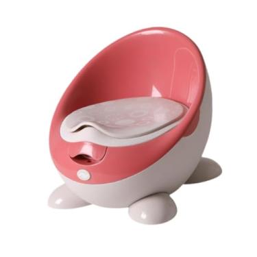 Imagem de Esquirla Vaso sanitário infantil, cadeira de penico infantil, fácil de limpar, fundo antiderrapante, portátil, com tampa, penico, treinador de penico, mictório, Rosa