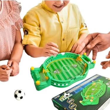 Imagem de Mini Jogo de futebol gol a gol botao brinquedo tabuleiro infantil portatil para viagem mochila arena fut league unik toys presente natal 2025 fim de ano