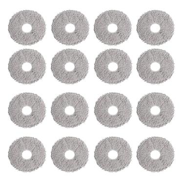 Imagem de Pano de limpeza durável, acessório compatível com os modelos Xiaomi X20+, X10+, X20 Plus e X10 Plus. Peças de reposição para o pano de limpeza do aspirador robô.(16 pcs)