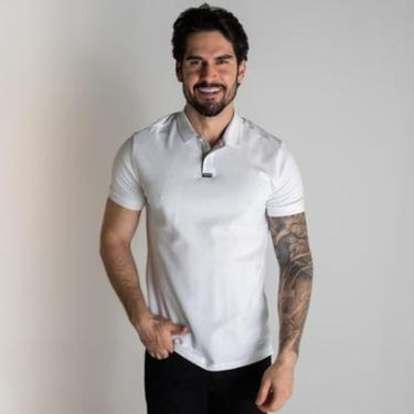 Imagem de Camisa Polo Calvin Klein Premium Branca-Masculino