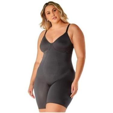 Imagem de Body Modelador Macaquinho Plus Size de Média Compressão Vi Lingerie-Feminino