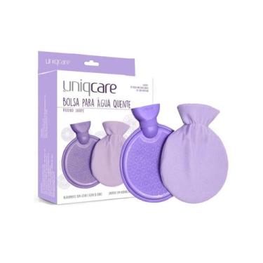 Imagem de Bolsa Para Água Quente Uniqcare Round Shape 800Ml Lilás - Uniqmed