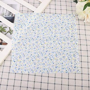 Imagem de GLOGLOW Outras Necessidades Diárias Domésticas 7 Peças, Padrão Floral, para Artesanato de Costura DIY, Capas de Almofada, Carteiras, 25x25cm e 50x50cm Tecido 100% Algodão Batiks, Nan (50 * 50cm)