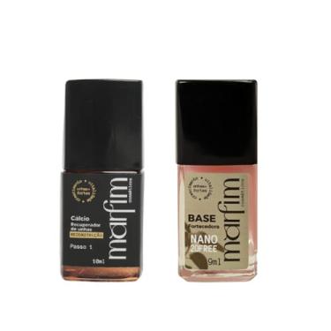 Imagem de Kit Base NANO 20Free e Cálcio – Vegana, Pós-Gel, Crescimento e Recuperação