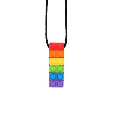 Imagem de Generic Colar Com Pingente de Mastigação, Resistente a Altas Temperaturas, Mordedor de Silicone para Bebês e Crianças, Vermelho/verde (#1)