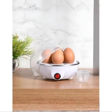 Imagem de Cozedor de Ovos Elétrico Portátil Cozinha à Vapor 110V BRANCO