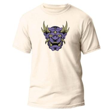 Imagem de Camiseta Basica Algodão Premium Estampada Ogro Roxo - Pavesi, Off whit