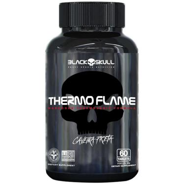 Imagem de TERMOGÊNICO THERMO FLAME - 60 TABLETES - BLACK SKULL-Unissex