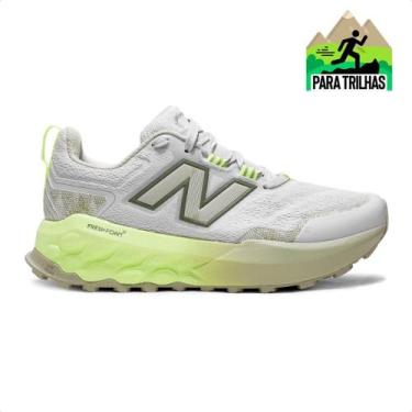 Imagem de Tênis New Balance Fresh Foam Garoé V2 Feminino, 37, Cinza, Verde