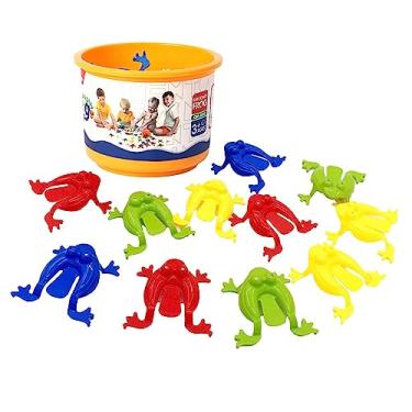 Imagem de Milageto Conjunto de Brinquedos de Sapos Coloridos para Pular, Perfeitos para Festas Infantis, 1 peça