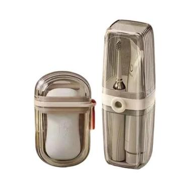 Imagem de Conjunto De Armazenamento Dental Portátil Para Viagem: Copo Para Enxag