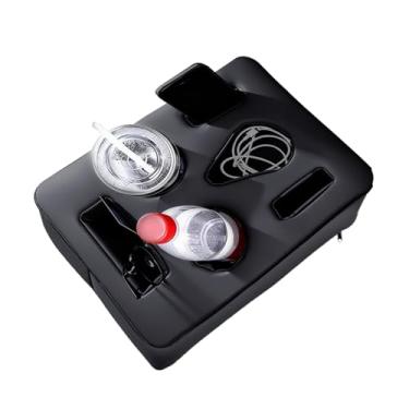 Imagem de Organizador de apoio de braço para | Antiderrapante com compartimento para telefone, suporte de copo para console central de armazenamento de - para carregar, , telefone, chaveiro