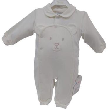 Imagem de Macacão Longo Bordado Malha Luxo Bebê Unissex Paraiso 13133-Unissex