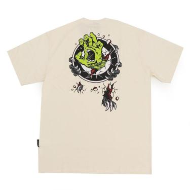 Imagem de Camiseta Santa Cruz Especial Roskopp Screaming Target - Off White (Creme)-Masculino