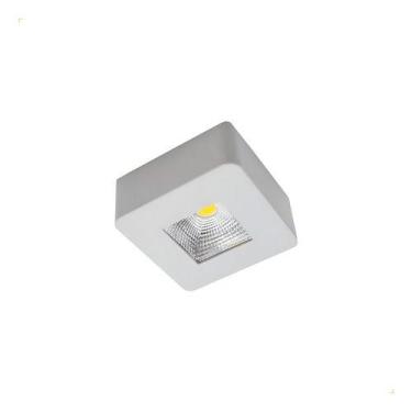 Imagem de Spot Sobrepor Plafon Quadrado 5w Bivolt - Opus, 4000K luz neutra, 127/
