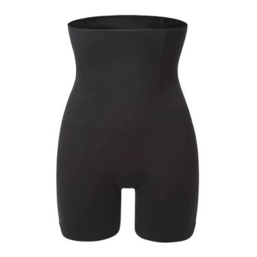 Imagem de Short Modelador Cinta Aperta Diminui Barriga Levanta Bumbum COR:PRETOT