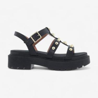 Imagem de Sandália Vizzano Papete Feminina, Preto, 36