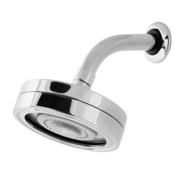 Imagem de Ducha Chuveiro Redondo de ABS com Sistema Autolimpante Acabamento Cromado DP4720P