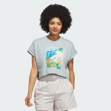Imagem de Cropped Adidas Destiadi 30 T Feminina Verde, M