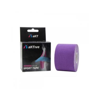 Imagem de Kinesio Tape Aktive Sport Bandagem Elástica Adesiva, Roxo