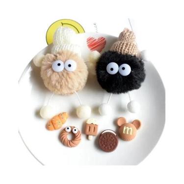Imagem de Pingentes De Pelúcia Fofos De Soot Sprite Para Crocs E Sandálias  Pres