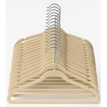 Imagem de Kit 50 Cabide Infantil Veludo Antideslizante Ultra Fino Moderno - RRIs