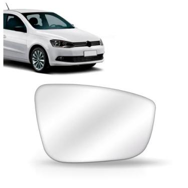 Imagem de Lente Retrovisor Gol G6 Voyage Fox 2013 2014 2015 2016 2017 Com Base -