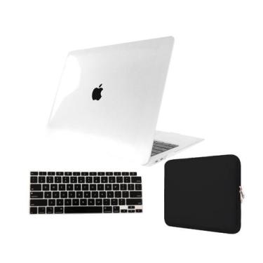 Imagem de Kit Capa Case Compativel Macbook NEW PRO 13" A1706 A2159 cor TC + Pel.