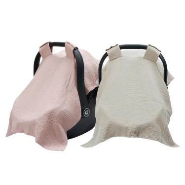 Imagem de Capa de assento de carro para bebê Meracorallo 107x76 cm, pacote com 2