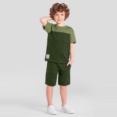 Imagem de Conjunto infantil menino em moletinho sarjado Mundi-Masculino