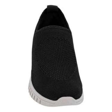 Imagem de Tênis Casual Preto Tricot Monograma Usaflex-Feminino