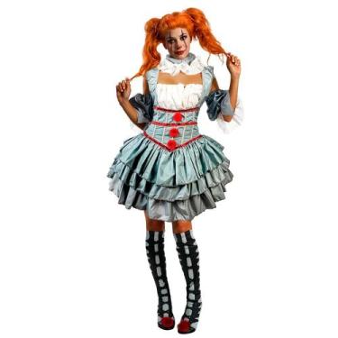 Imagem de Fantasia Palhaça do Mau Adulto It a Coisa Feminina Halloween - Fantasi