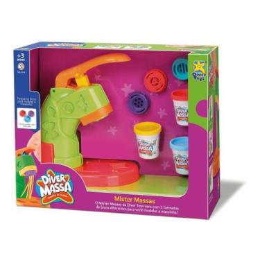 Imagem de Diver Massa Mister Massas - Divertoys C/ 3 Massas De Modelar