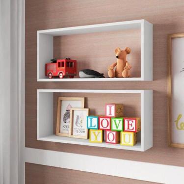 Imagem de Nicho Organizador Retangular 69,3cm Multimóveis CR40154, Branco