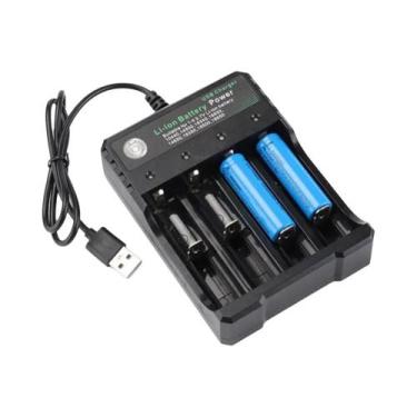 Imagem de Carregador De Bateria Multi-Slot 18650 3.7V Recarregável De Lítio AC 1