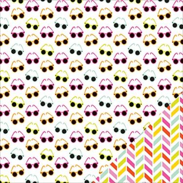 Imagem de American Crafts Cartolina dupla face Sunny 30,5 cm x 30,5 cm - Sun Kissed, 30,5 cm x 30,5 cm