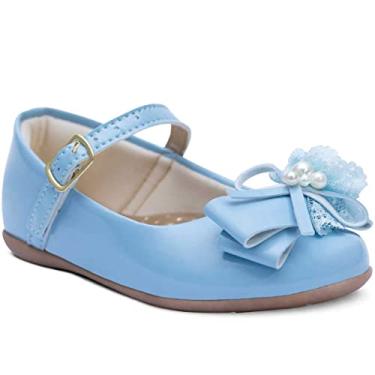Imagem de Sapatilha Popidi Infantil Menina Laço Perola Renda 02.23 (Azul Bebe, BR, Bebê, Numérico, 18)