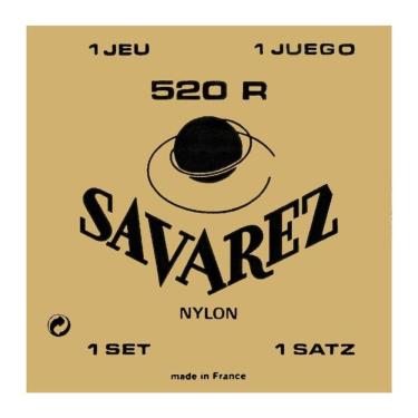 Imagem de Encordoamento para violão Savarez 520R Nylon Tensão Média
